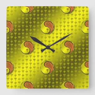 Year of the Wood Monkey Square Wall Clock