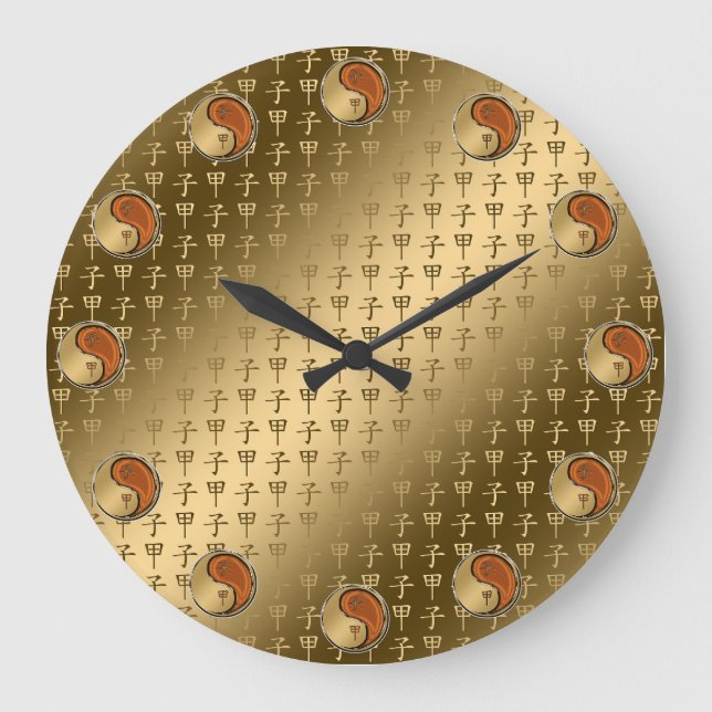 Year of the Wood Rat Large Clock (Front)