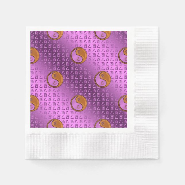 Year of the Wood Rooster Napkin (Front)