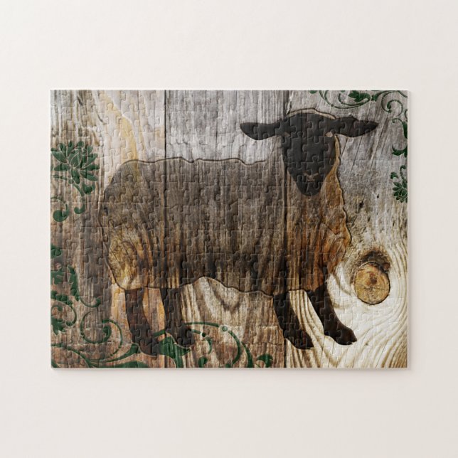 year of the wooden sheep jigsaw puzzle (Horizontal)