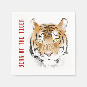 Year of Tiger 2022 Chinese New Year Zodiac Animal Napkin