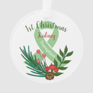 Year of Transplant Christmas Customizable Ornament