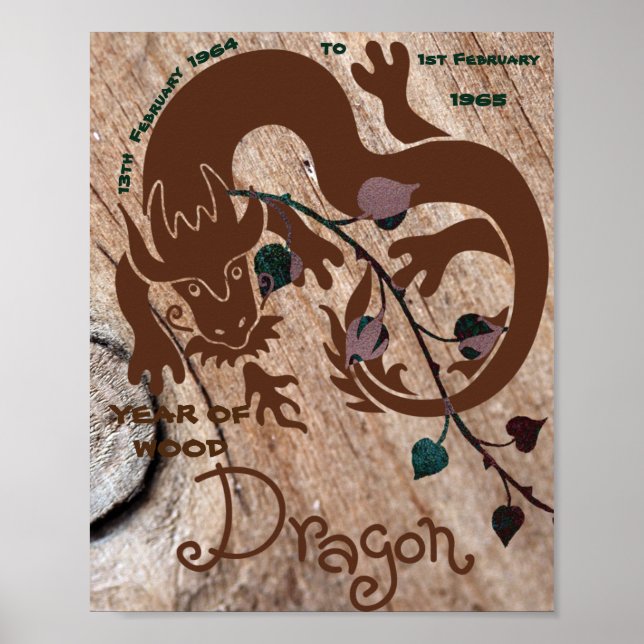 YEAR OF WOOD DRAGON! POSTER (Front)