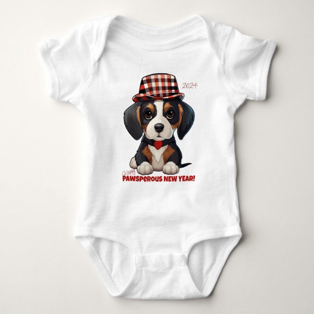 Year of Woofs! Baby Bodysuit (Front)