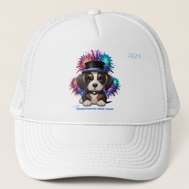 Year of Woofs! Trucker Hat (Front)