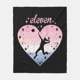 Year Old Cute Volleyball Birthday Girl th Bday Fleece Blanket