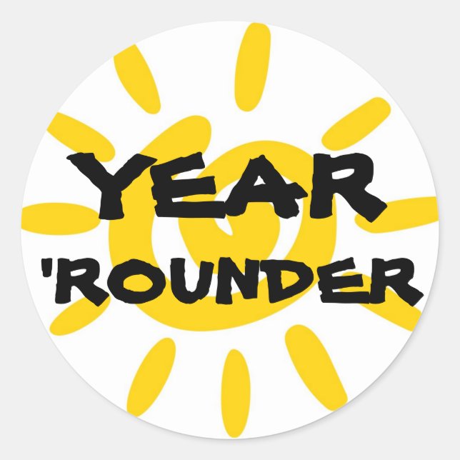YEAR 'ROUNDER STICKER (Front)