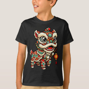 Year Shirt Lion Dance Chinese Fire Horse