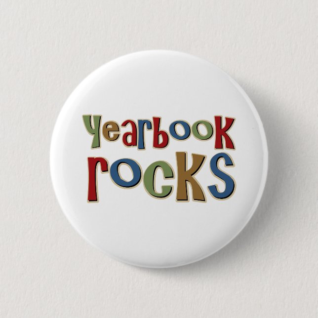 Yearbook Rocks 6 Cm Round Badge (Front)