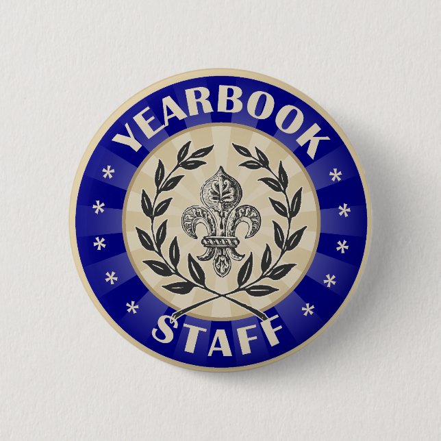 Yearbook Staff 6 Cm Round Badge (Front)