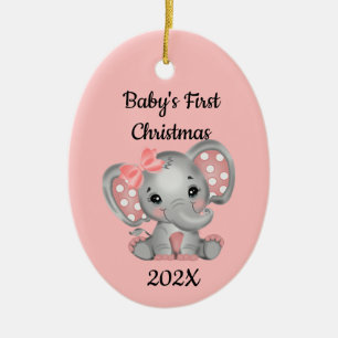 Yearly Baby's First Christmas Ceramic Tree Decoration
