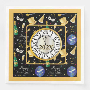 Yearly Happy New Year Napkin