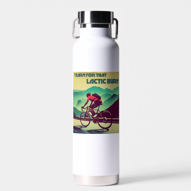 Yearn For That Lactic Burn Cycling Water Bottle (Front)