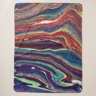 Yearnin Burnin 1 Bold Colourful Abstract Blanket