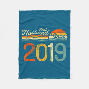 Years 7th Wedding Anniversary Husband Since Fleece Blanket