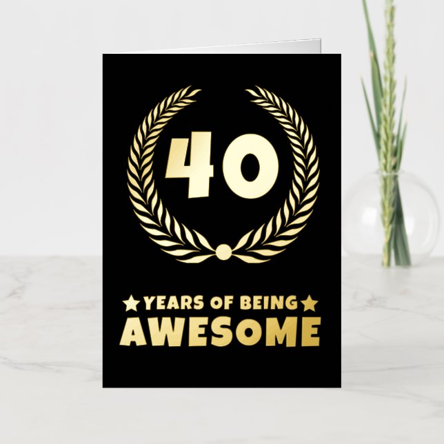 Years of Being Awesome Birthday Card (Front)