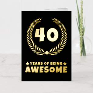 Years of Being Awesome Birthday Card