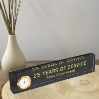 Years of Service Employee Awards Desk Name Plate
