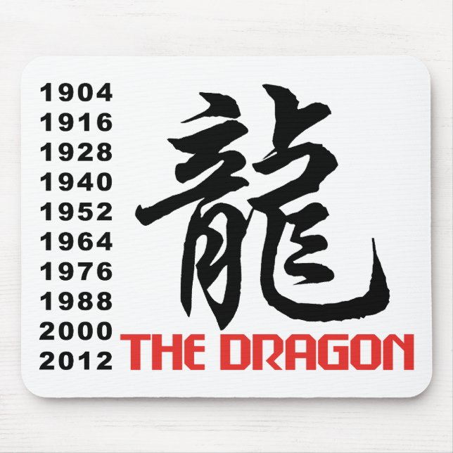 Years of The Dragon Mouse Mat (Front)
