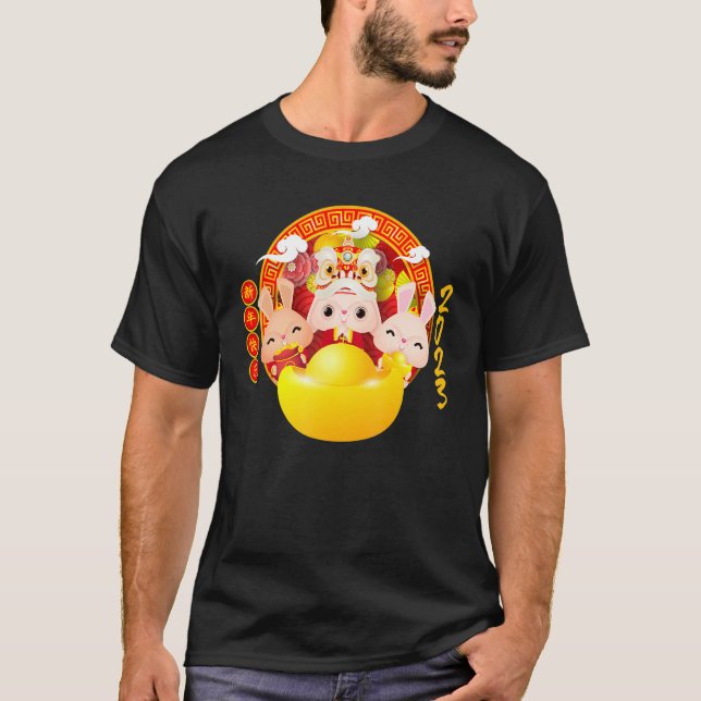 Years Of The Rabbit Chinese New Years Boy Girl Kid T-Shirt (Front)