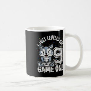 Years Old 9th Birthday Wolf Boy Girl Gifts Video G Coffee Mug