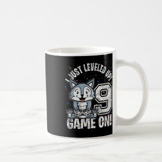 Years Old 9th Birthday Wolf Boy Girl Gifts Video G Coffee Mug