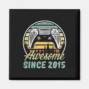 Years Old Boy Awesome Since 2015 Video Game 8th Bi Magnet
