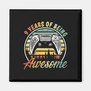 Years Old Boy Birthday Being Awesome Video Game  Magnet
