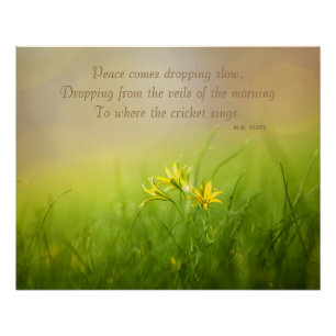 Yeats Quote Morning Sunshine Poster