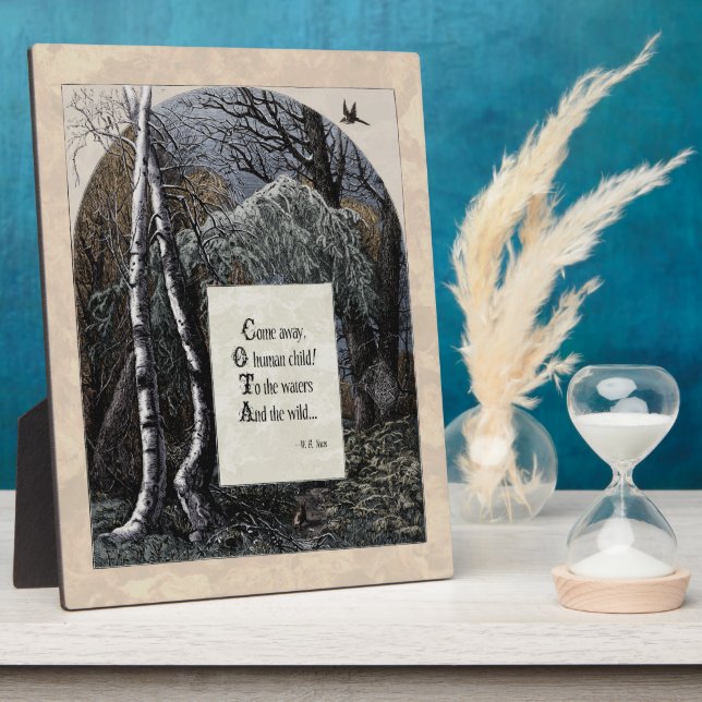 Yeats "The Stolen Child" Victorian 8x10 Art Plaque (Side)