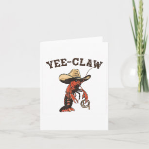 Yee Claw Crawfish Cajun Seafood Festival Card