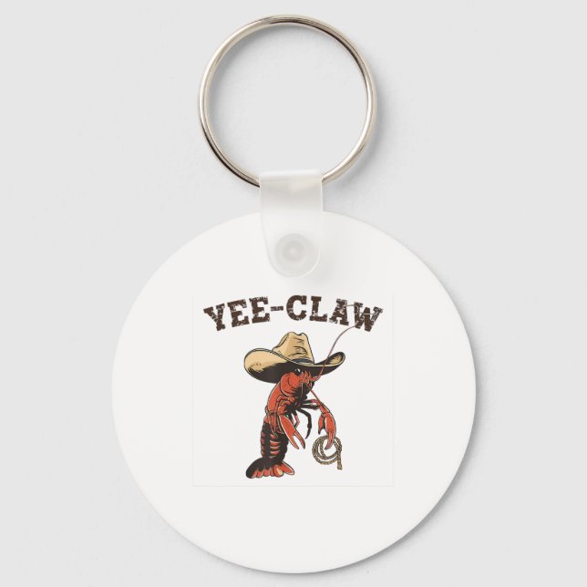 Yee Claw Crawfish Cajun Seafood Festival  Key Ring (Front)