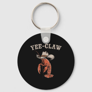 Yee Claw Crawfish Cowboy Meme Cajun Seafood Festiv Key Ring