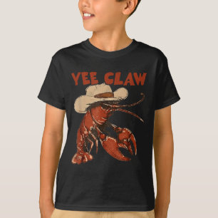 Yee Claw Funny Vintage Crawfish Boil Cajun Seafood T-Shirt