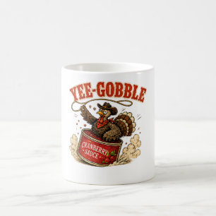 Yee-Gobble Turkey Thanksgiving Design Coffee Mug