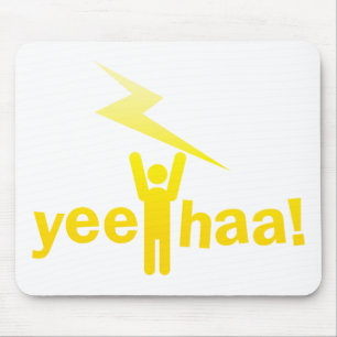 yee haa ! lightning man mouse mat