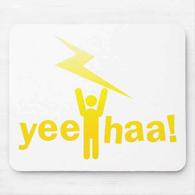 yee haa ! lightning man mouse mat (Front)