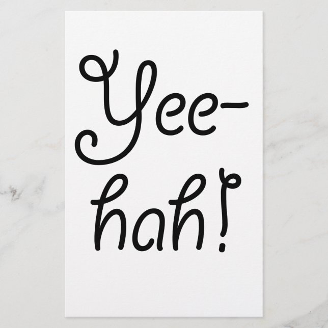 Yee-hah! Stationery (Front)