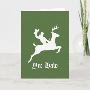 Yee Haw Christmas Holiday Card