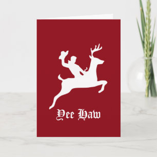 Yee Haw Christmas Holiday Card