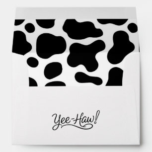 Yee Haw Cow Print Nash Bash Nashville Bachelorette Envelope
