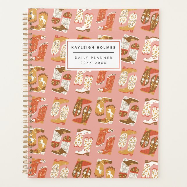 Yee Haw Cowgirl Soft Cover Planner (Front)
