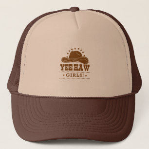 Yee Haw Girls Cowgirl Hat Design