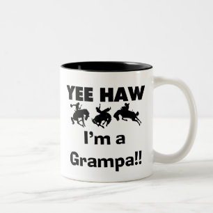 Yee Haw I'm a Grampa T-shirts and Gifts Two-Tone Coffee Mug