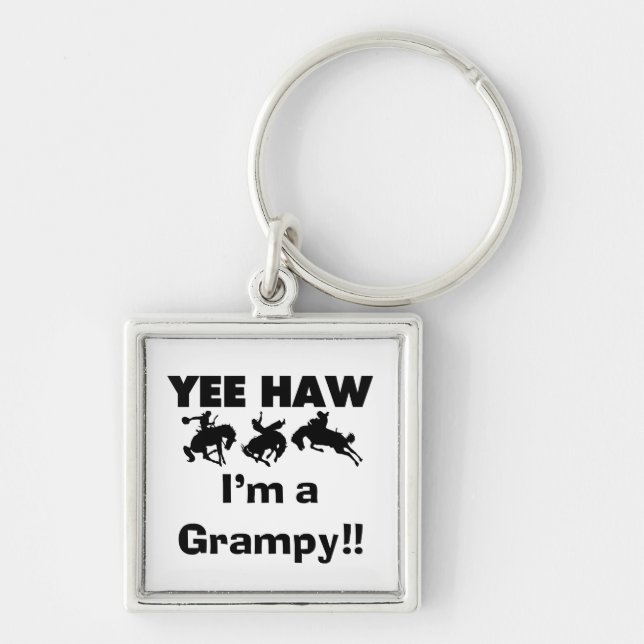 Yee Haw I'm a Grampy T-shirts and Gifts Key Ring (Front)