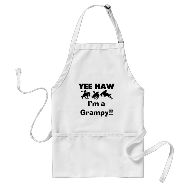 Yee Haw I'm a Grampy T-shirts and Gifts Standard Apron (Front)