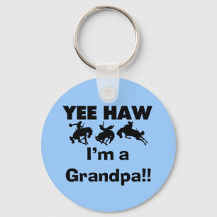Yee Haw I'm a Grandpa T-shirts and Gifts Key Ring