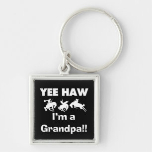 Yee Haw I'm a Grandpa T-shirts and Gifts Key Ring