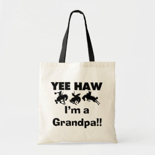 Yee Haw I'm a Grandpa T-shirts and Gifts Tote Bag