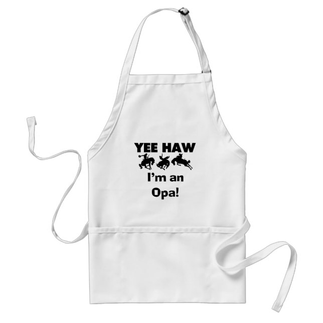 Yee Haw I'm an Opa T-shirts and Gifts Standard Apron (Front)
